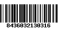 Código de Barras 8436032130316