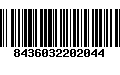 Código de Barras 8436032202044