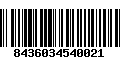 Código de Barras 8436034540021