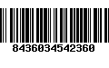 Código de Barras 8436034542360