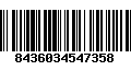 Código de Barras 8436034547358