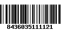 Código de Barras 8436035111121