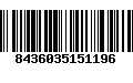 Código de Barras 8436035151196