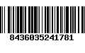 Código de Barras 8436035241781