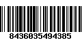 Código de Barras 8436035494385