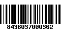 Código de Barras 8436037000362