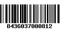 Código de Barras 8436037000812