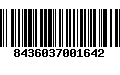 Código de Barras 8436037001642