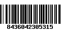 Código de Barras 8436042305315