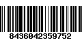 Código de Barras 8436042359752