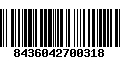 Código de Barras 8436042700318