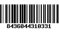 Código de Barras 8436044310331