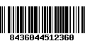 Código de Barras 8436044512360