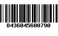 Código de Barras 8436045600790