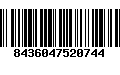 Código de Barras 8436047520744