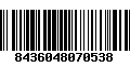 Código de Barras 8436048070538