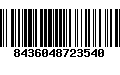 Código de Barras 8436048723540