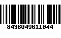 Código de Barras 8436049611044