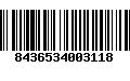 Código de Barras 8436534003118