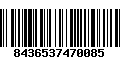 Código de Barras 8436537470085