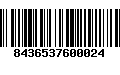 Código de Barras 8436537600024