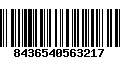 Código de Barras 8436540563217