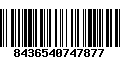 Código de Barras 8436540747877