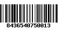 Código de Barras 8436540750013