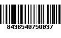 Código de Barras 8436540750037