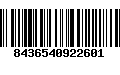 Código de Barras 8436540922601