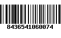 Código de Barras 8436541060074