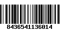 Código de Barras 8436541136014