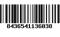 Código de Barras 8436541136038