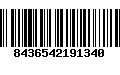 Código de Barras 8436542191340