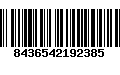 Código de Barras 8436542192385