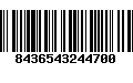 Código de Barras 8436543244700