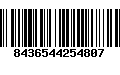 Código de Barras 8436544254807