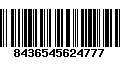 Código de Barras 8436545624777