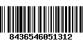 Código de Barras 8436546051312