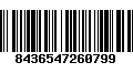 Código de Barras 8436547260799