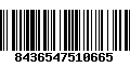 Código de Barras 8436547510665