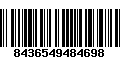 Código de Barras 8436549484698