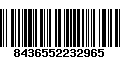 Código de Barras 8436552232965