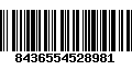 Código de Barras 8436554528981