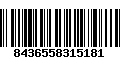 Código de Barras 8436558315181