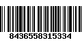 Código de Barras 8436558315334