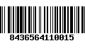 Código de Barras 8436564110015