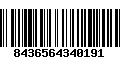 Código de Barras 8436564340191