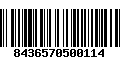 Código de Barras 8436570500114