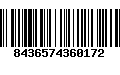 Código de Barras 8436574360172